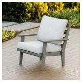 Grant Park Slate Grey HDPE Lounge Chair