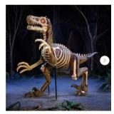 8 FT Long Grave & Bones Giant-Sized Animated LED