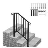 Transitional Handrail Stair Railing 2-Step