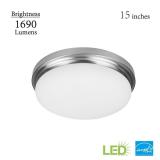Chilton 15" LED Flush Mount with Glass Shade