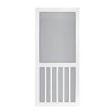 36x80 White Vinyl 5-Bar Screen Door