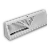 15 in. 3-Way Steel Baseboard Diffuser White