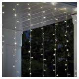 Willow Curtain String Light Set, 300-LED