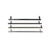 66-120 in. Curtain Rod 13/16 in. Dia, Black