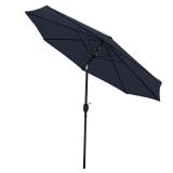 9 ft Aluminum Market Tilt Umbrella Navy Blue