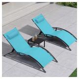 Aluminum Outdoor Chaise Lounge Lounger