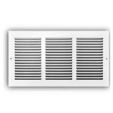 16 in. x 8 in. Steel Return Air Grille White