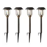 Savannah 25-Lumen Bronze Solar Light (4-Pack)