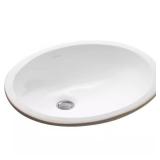 Caxton Vitreous China Undermount Sink, White