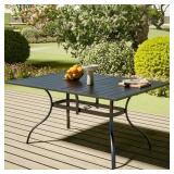 6-Person Rectangular Outdoor Table 63L x 38W