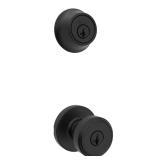Maven Keyed Entry Knob & Deadbolt Matte Black