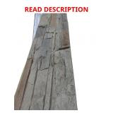 Stacked stone siding panel brown
