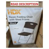 Hdx Resin Folding Chair, Steel Frame (5)