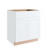 Courtland 30 in. Base Cabinet Polar White