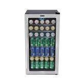 17 in. Can Cooler Black/Stainless