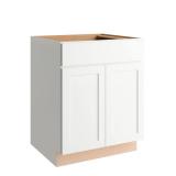 Courtland Polar White Base Cabinet 27x34.5x24, Ca