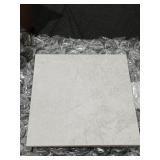 Spanish NoirBlanc Checker White 8 in. x 8 in. Mat