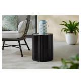 Hampton Bay Black Metal Outdoor Side Table