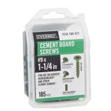 9 x 1-1/4 in. Ribbed Cement Board Screw (140)