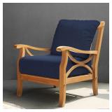 Casual Teak Outdoor Lounge Chair