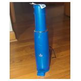Compact Blue Handheld Vacuum Cleaner.