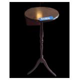 Vintage Round Pedestal Side Table