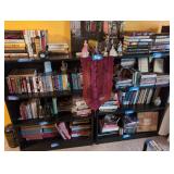 2 Black 3 Shelf Book Shelving Unit