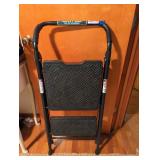 Two-Step Folding Ladder with Safety Rail