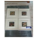 Set of Four Framed Botanical Art lot.
