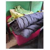 Blanket, Linens and Mop Lot