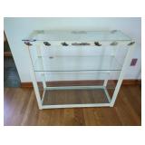 Metal Shelf with Glass Shelves