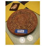 Wooden Lazy Susan with Topper