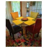 Glass Top Dining Table and Chairs