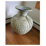 Large Glazed Metal Pot