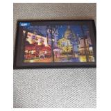 Framed Nighttime Cityscape Puzzle