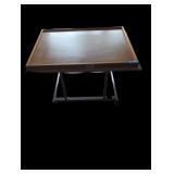 Table with puzzle board.