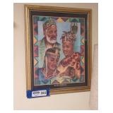 Pair of Framed Kwanzaa Themed Art Prints