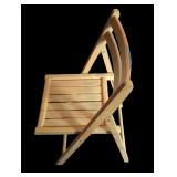Pair of wooden chairs.