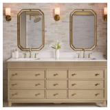 Danby 72" Double Sink Vanity with Marble Top