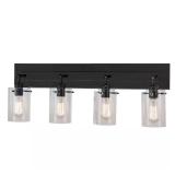 Regan 29.13 in. 4-Light Espresso Vanity Light