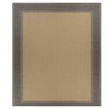 Hampton Bay Black/Beige Border 5x7 Rug
