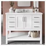 Magnolia 43 in Bath Vanity with Quartz Top