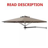 8 ft Cantilever Wall Mounted Umbrella Parsol
