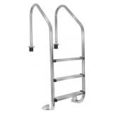 XtremepowerUS 3-Step Pool Ladder, Stainless (Miss