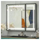 Aluminum Medicine Cabinet with Mirror LED