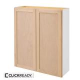 36 in. W Wall Kitchen Cabinet, Unfinished