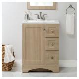 Lancaster 25-in Vanity with Marble Top DAMAGED