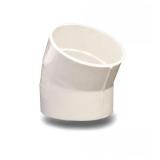 NDS Schedule 40 4 in Hub PVC Elbow 1 pk