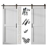 White Sliding Barn Door Kit