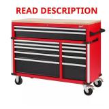 52W x22D 12-Drawer Red Workbench
